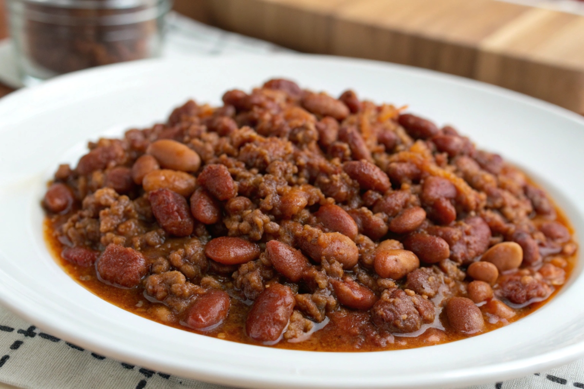 baked beans with ground beef