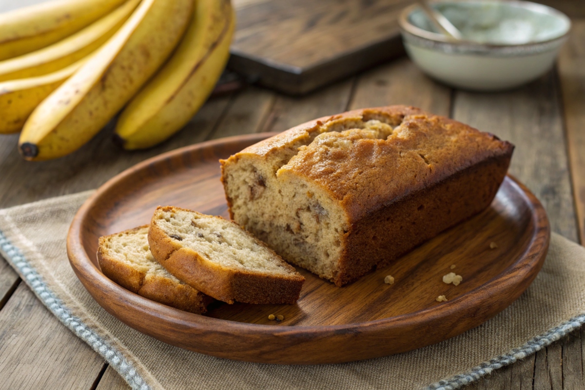 4 ingredient banana bread