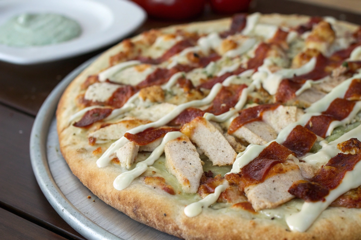 chicken bacon ranch pizza