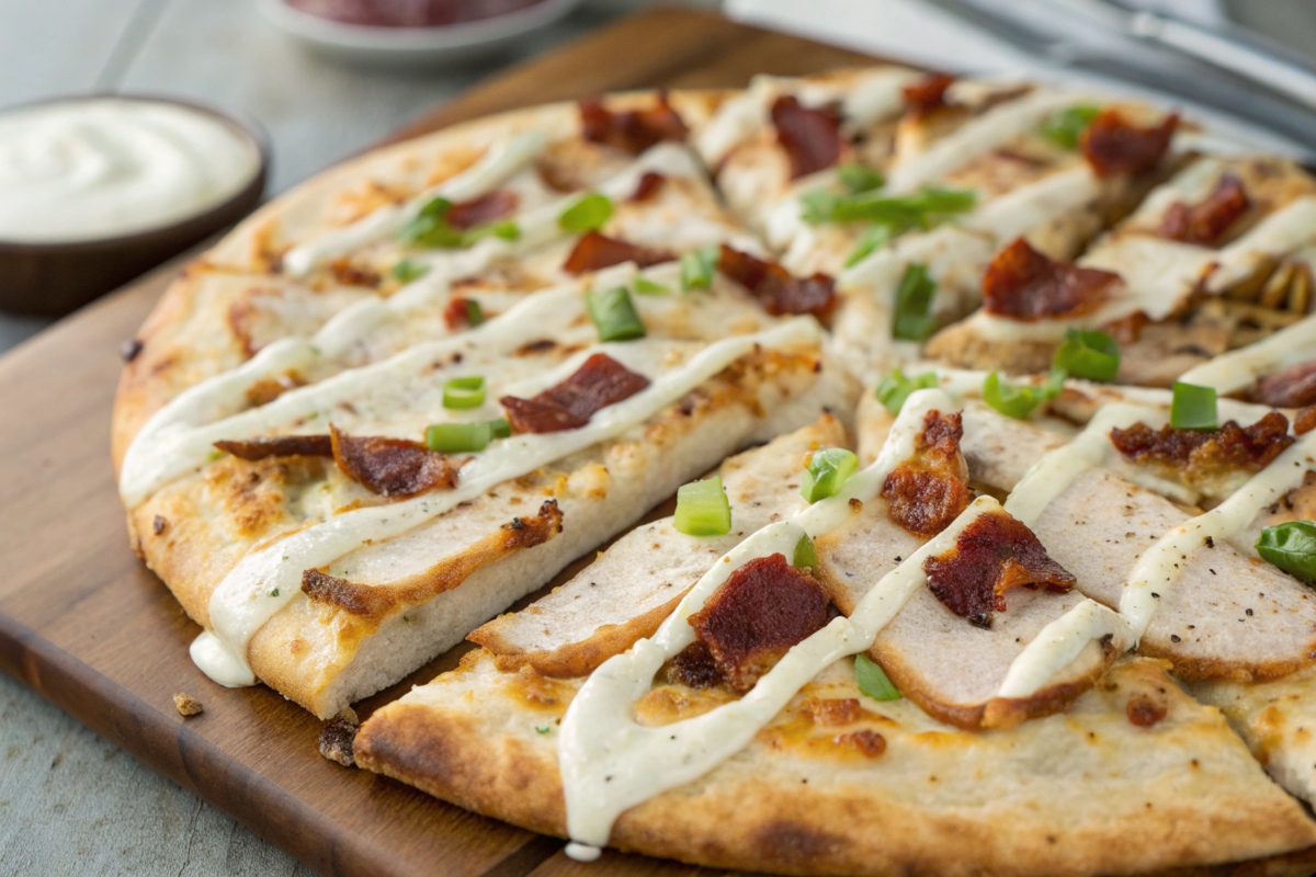 chicken bacon ranch pizza