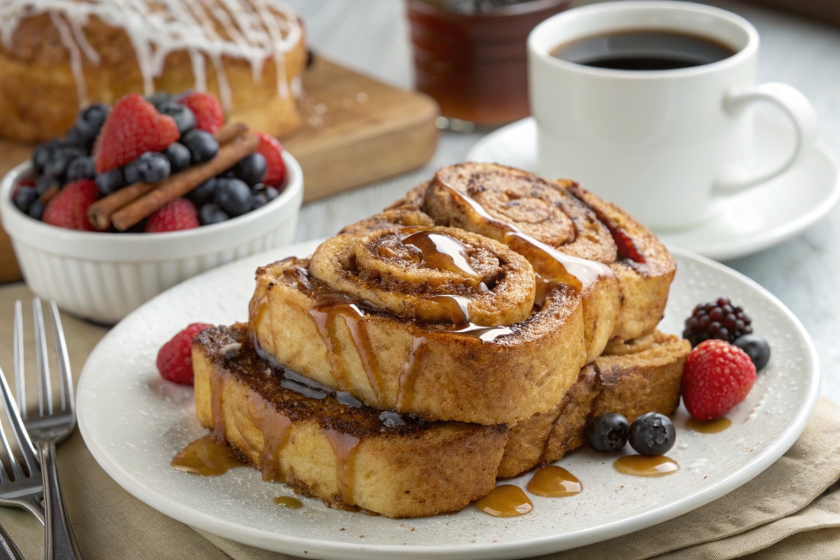 cinnamon roll french toast