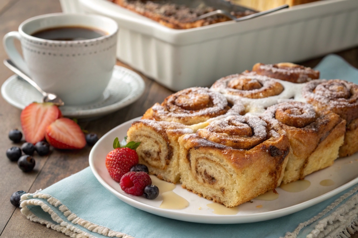 cinnamon roll french toast