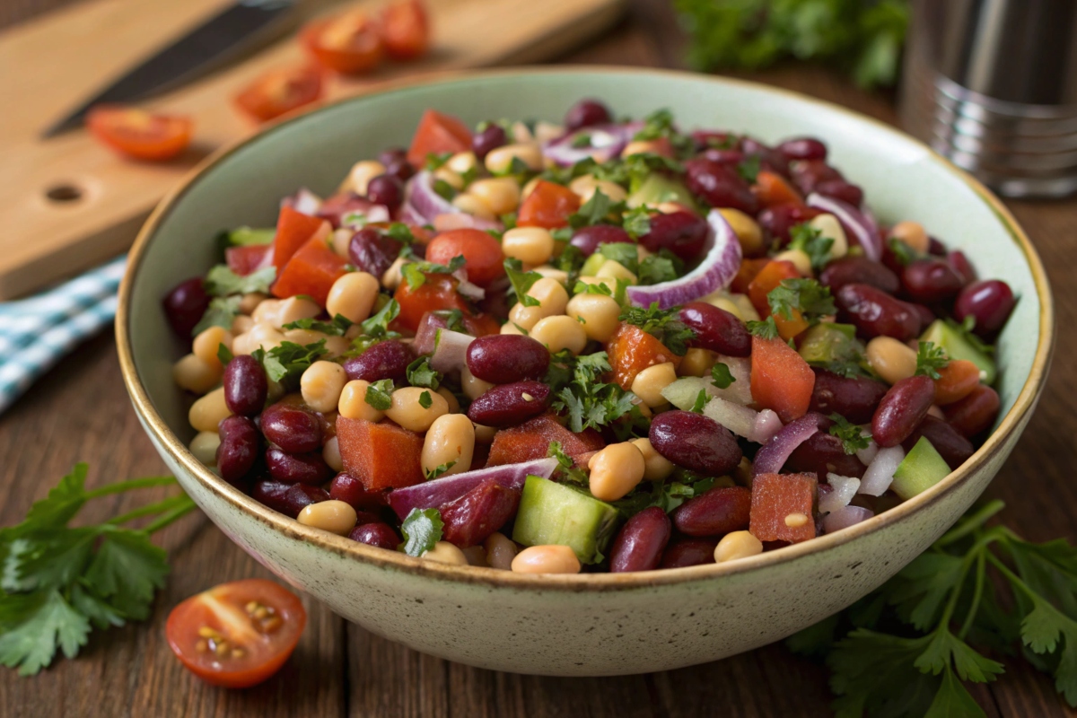 dense bean salad recipe