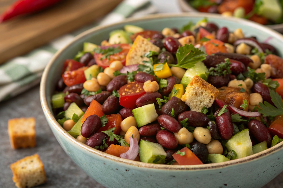 dense bean salad recipe