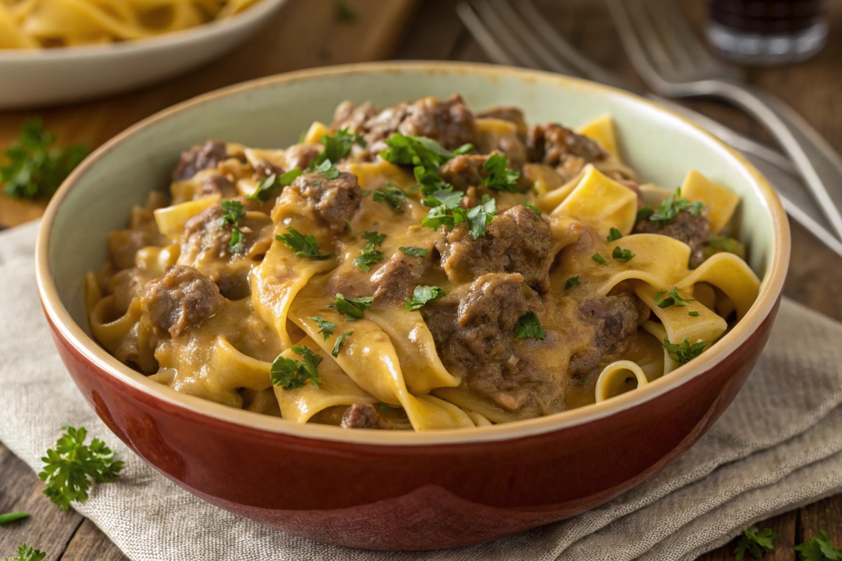 Ground Beef Stroganoff Recipe