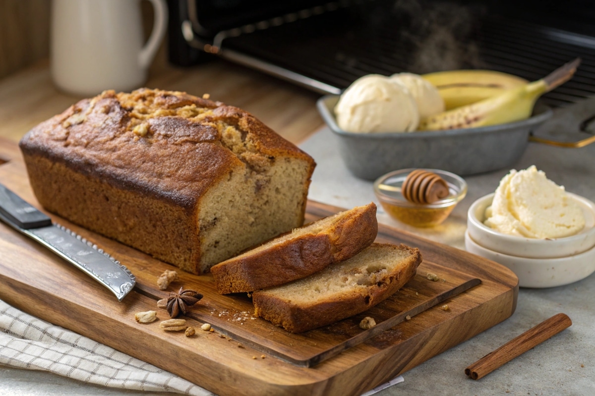 3 ingredient banana bread