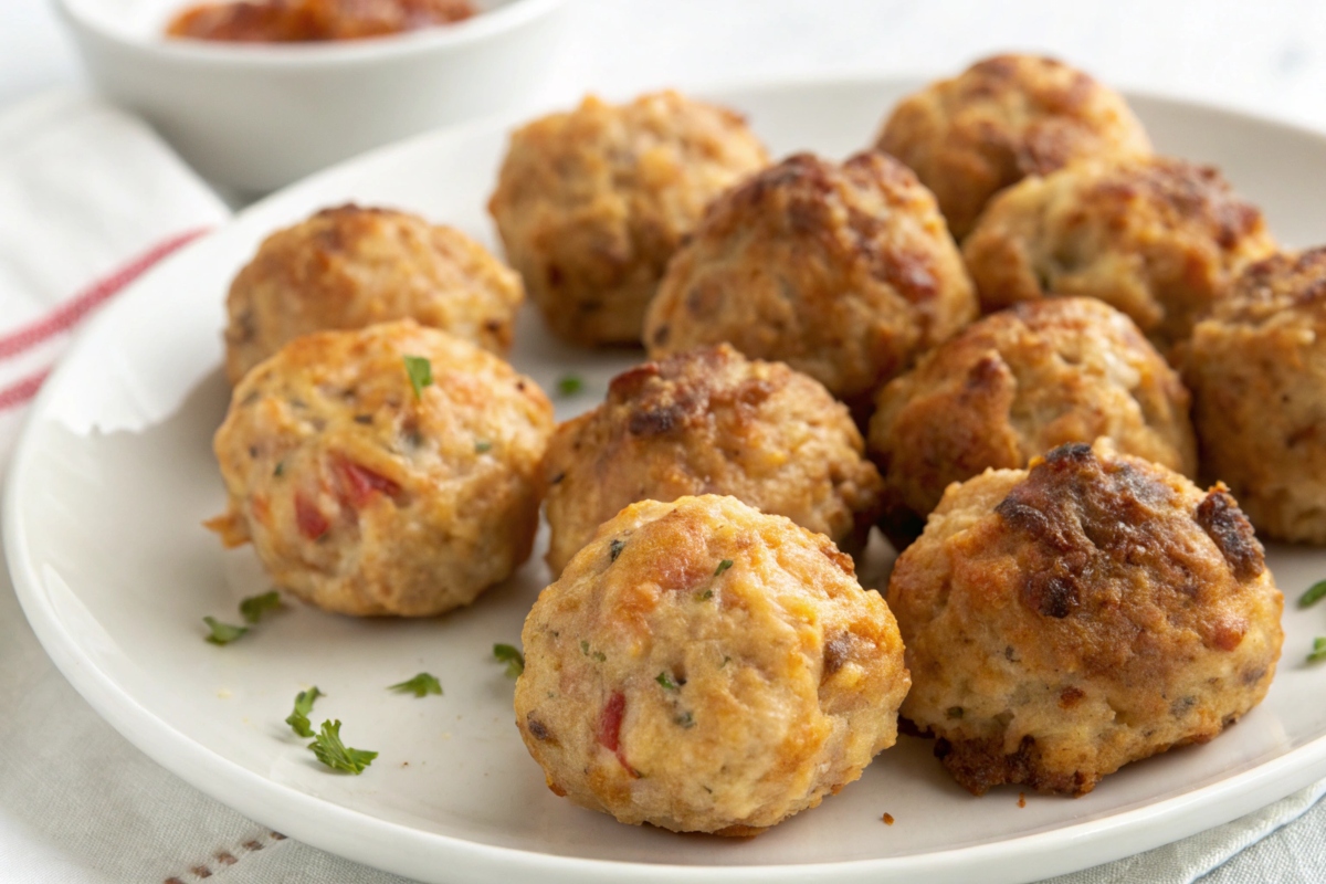 sausage balls with cream cheese