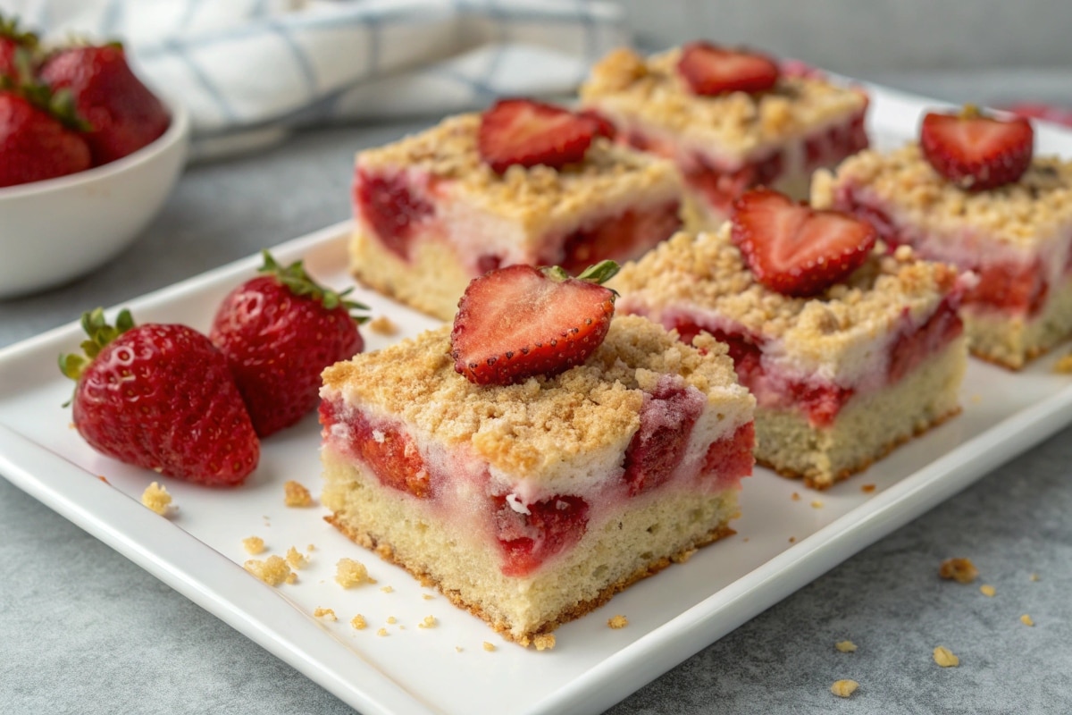 Strawberry Crunch Cake