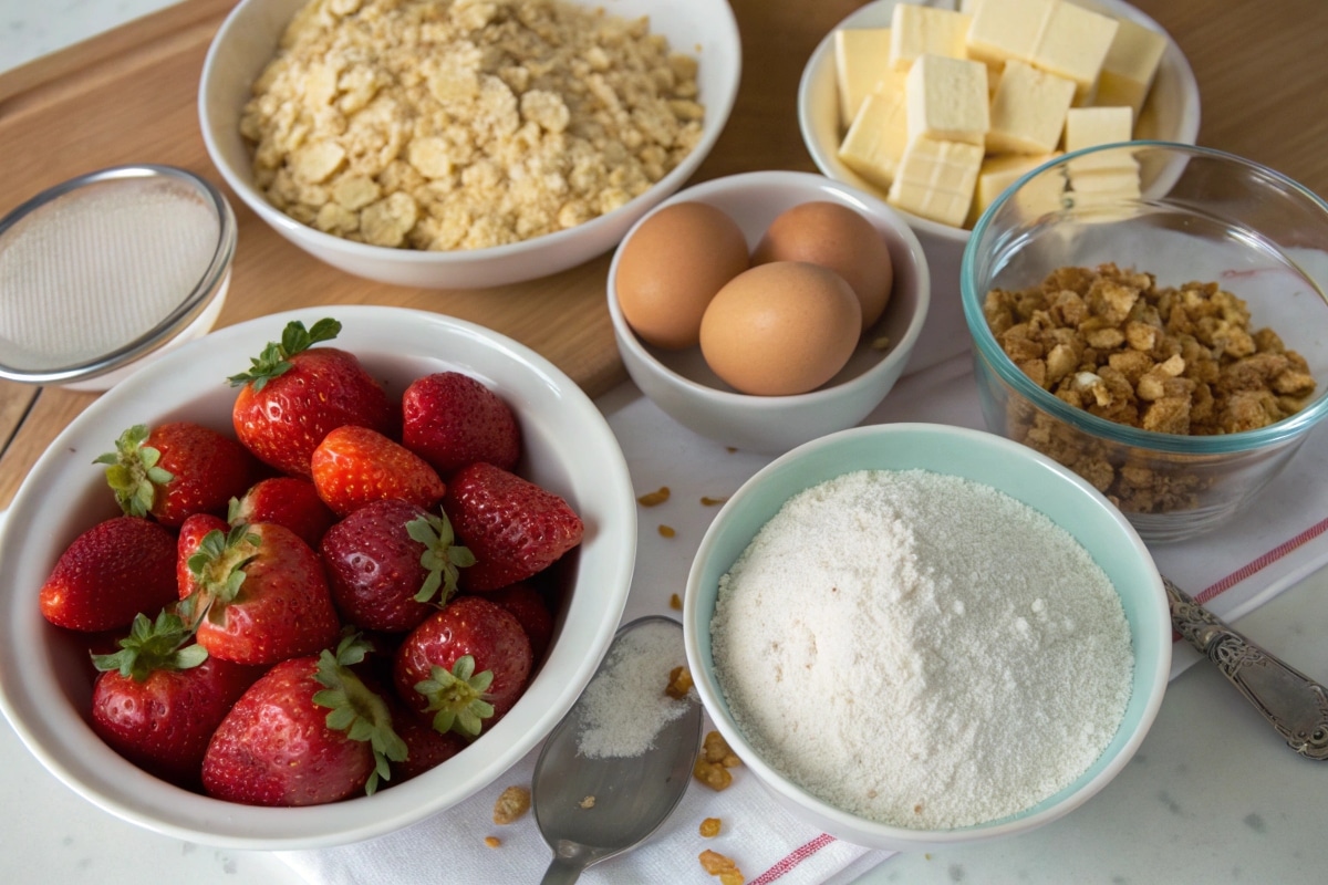 Strawberry Crunch Cake