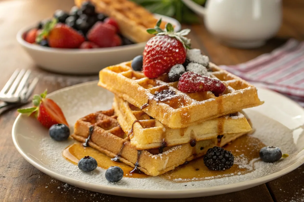 french waffles batter