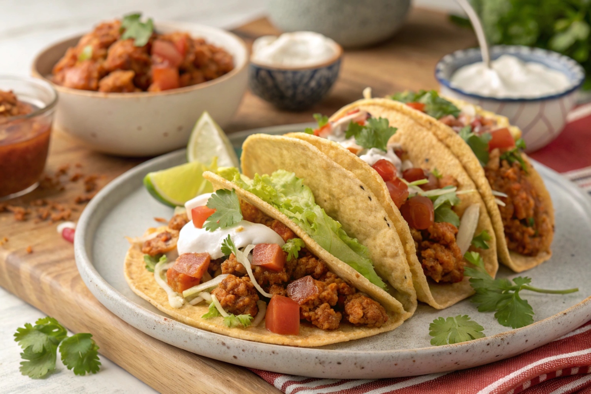 ground chicken tacos