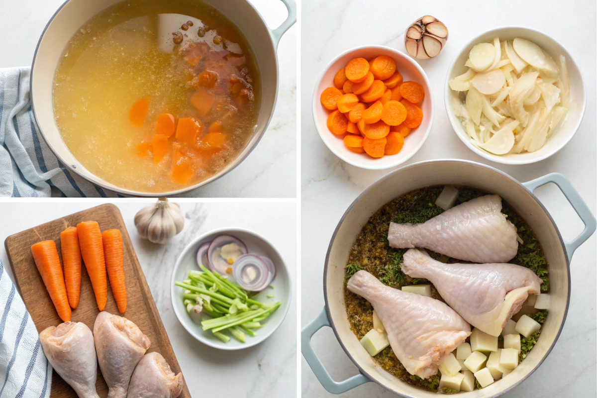 Step-by-Step Recipe for Chicken Drumstick Soup